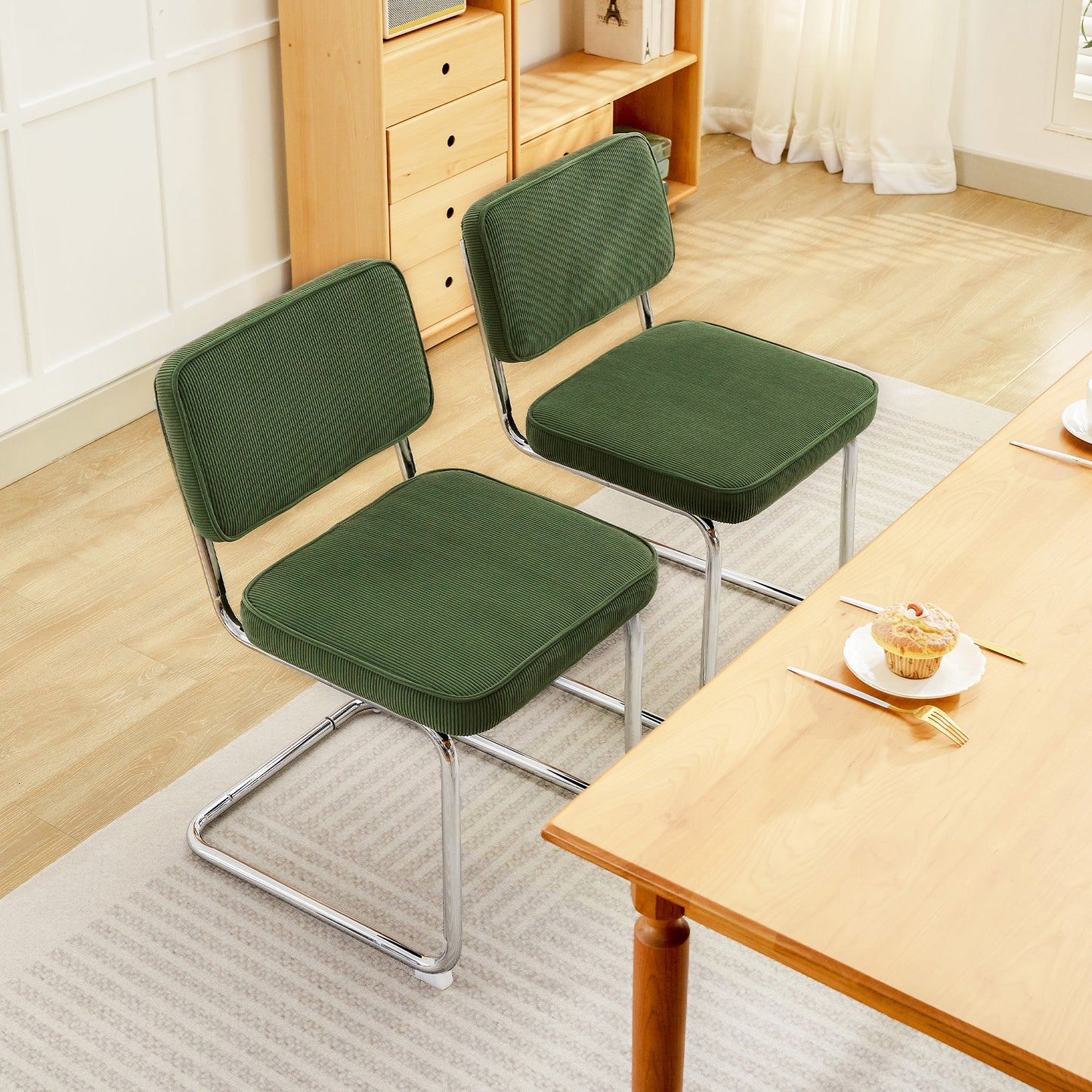 COOLHUT Dining Chair Dining Room Chairs with Metal Legs Mid-Century Modern Kitchen Side Chairs for Living Room