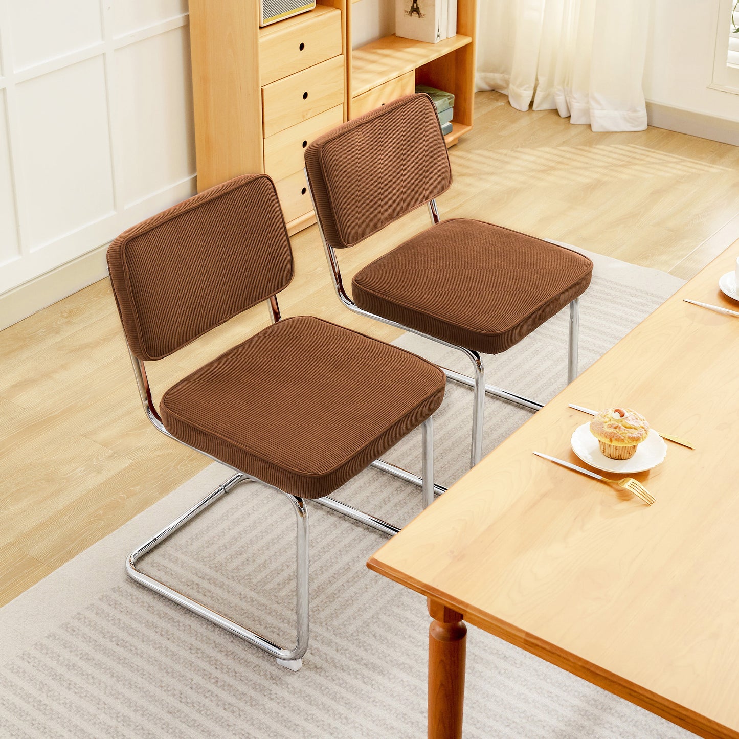 COOLHUT Dining Chair Dining Room Chairs with Metal Legs Mid-Century Modern Kitchen Side Chairs for Living Room