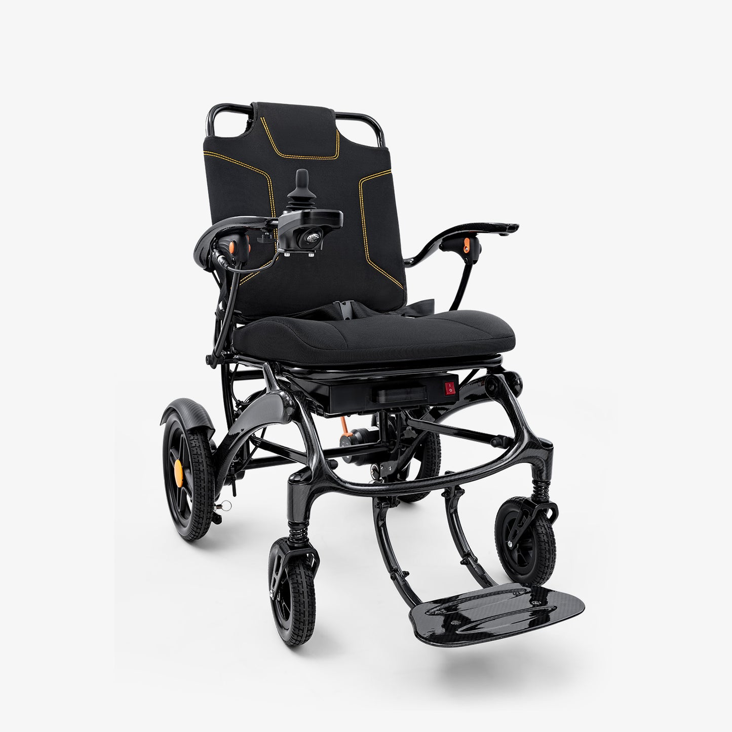 COOLHUT Electric Wheelchair 25+ Miles Travel Range, 38lbs Folding Electric Wheelchair, Motorized Wheelchair with Safety Features, Lithium Battery, Ideal for Seniors & Travel