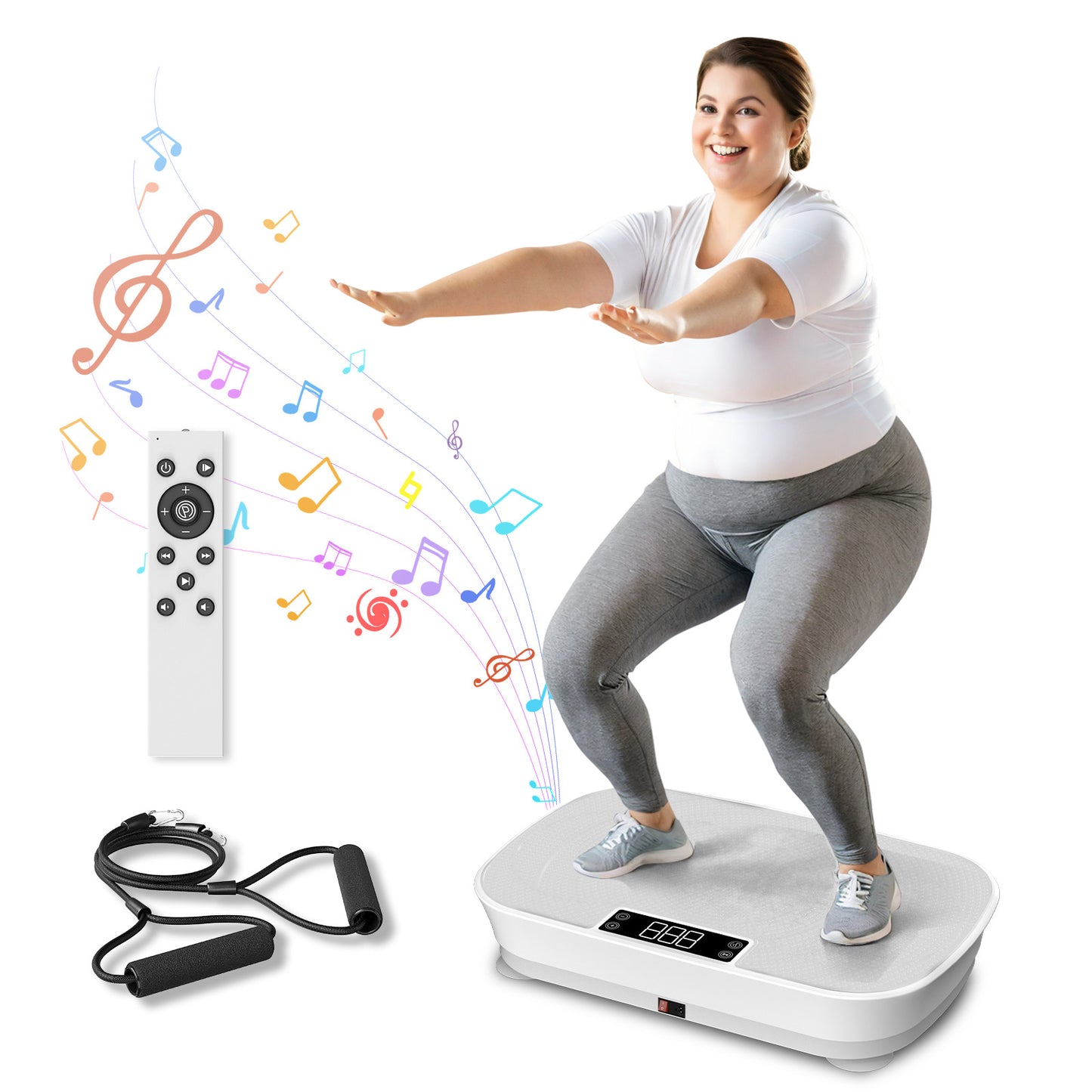 CoolHut Vibration Plate Exercise Machine, Body Workout Wave Vibration Plate for Weight Loss, Shaping