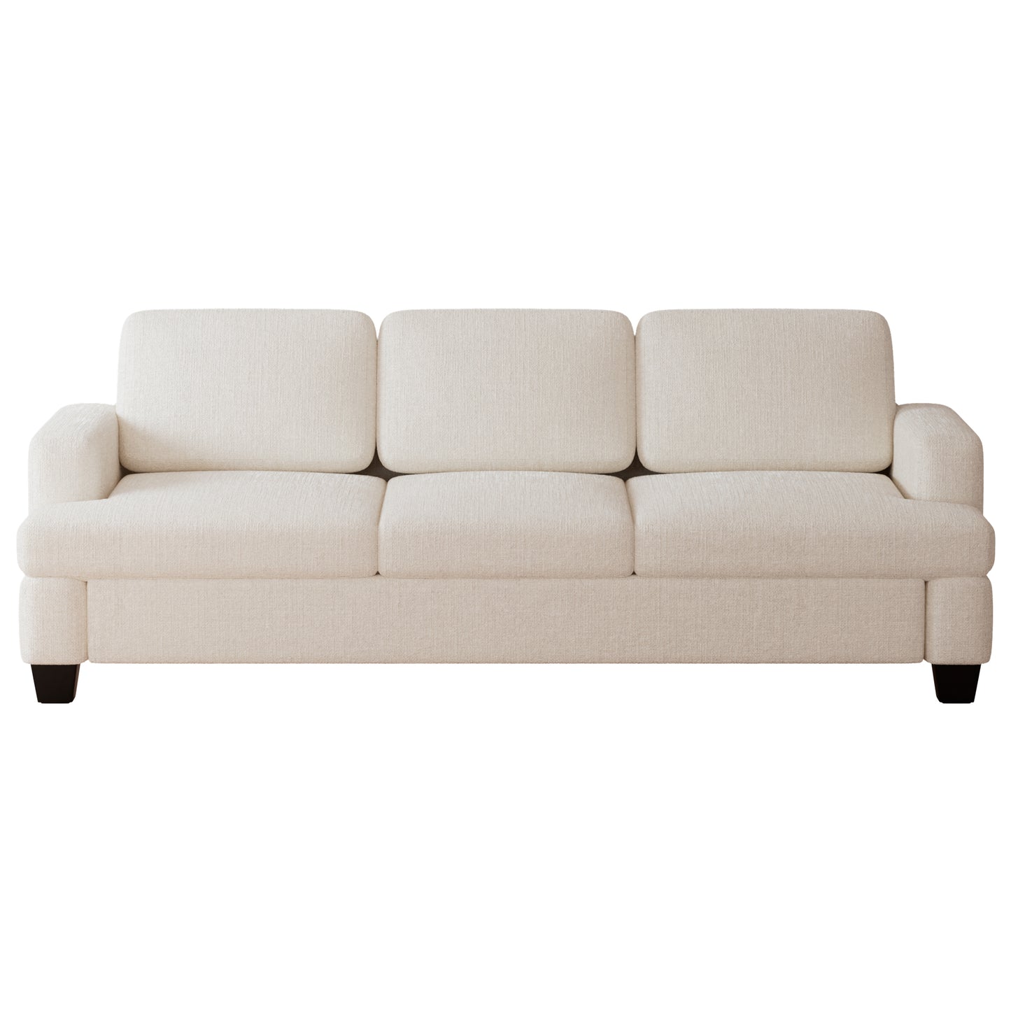 CoolHut Comfy Sofa Couch, Upholstered Deep 3 Seats Sofa for Living Room, Chenille Fabric Sofa Couch with Reovable Cover