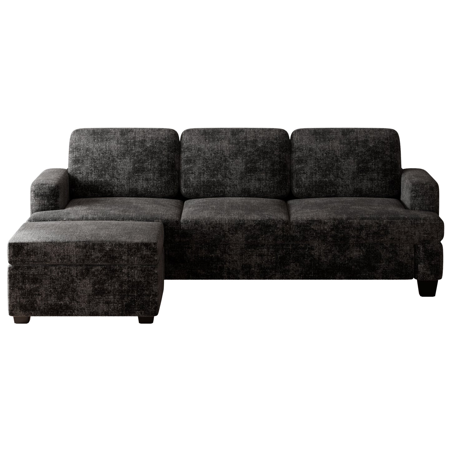 CoolHut Comfy Sofa Couch, Upholstered Deep 3 Seats Sofa for Living Room, Chenille Fabric Sofa Couch with Reovable Cover