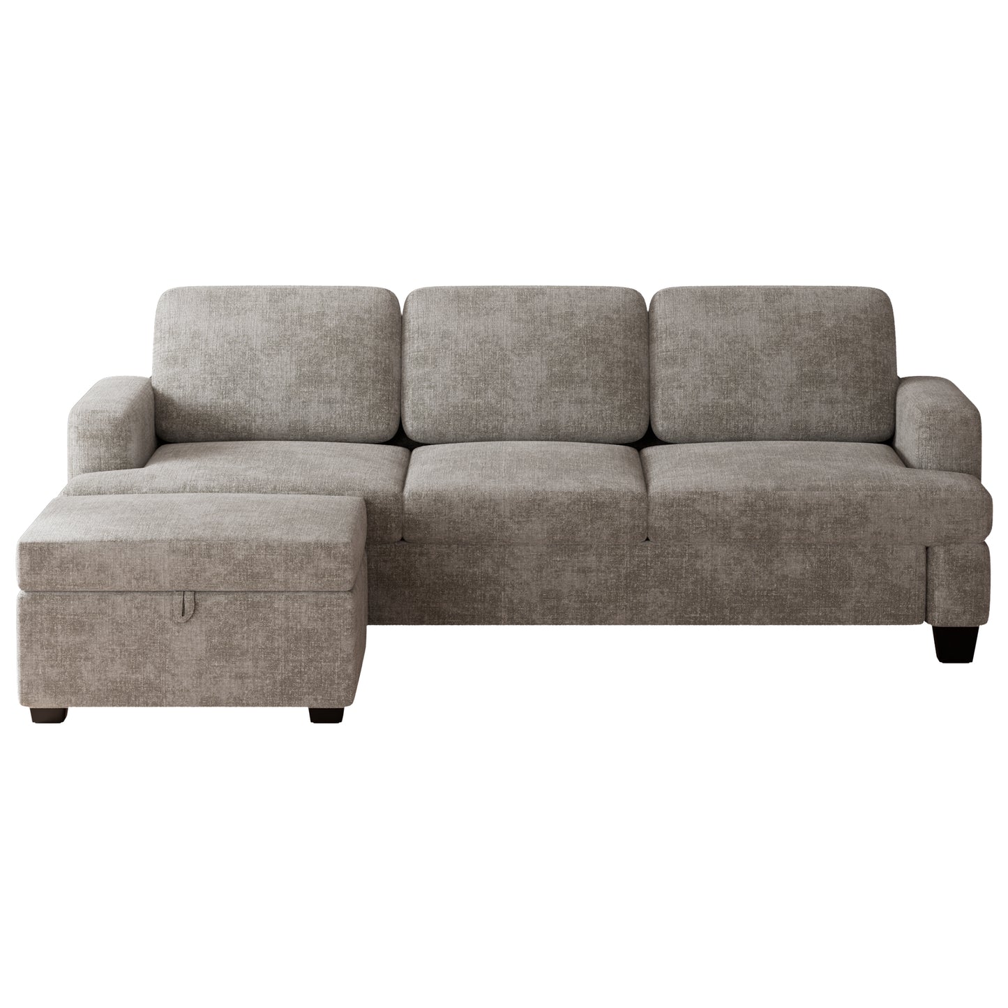 CoolHut Comfy Sofa Couch, Upholstered Deep 3 Seats Sofa for Living Room, Chenille Fabric Sofa Couch with Reovable Cover