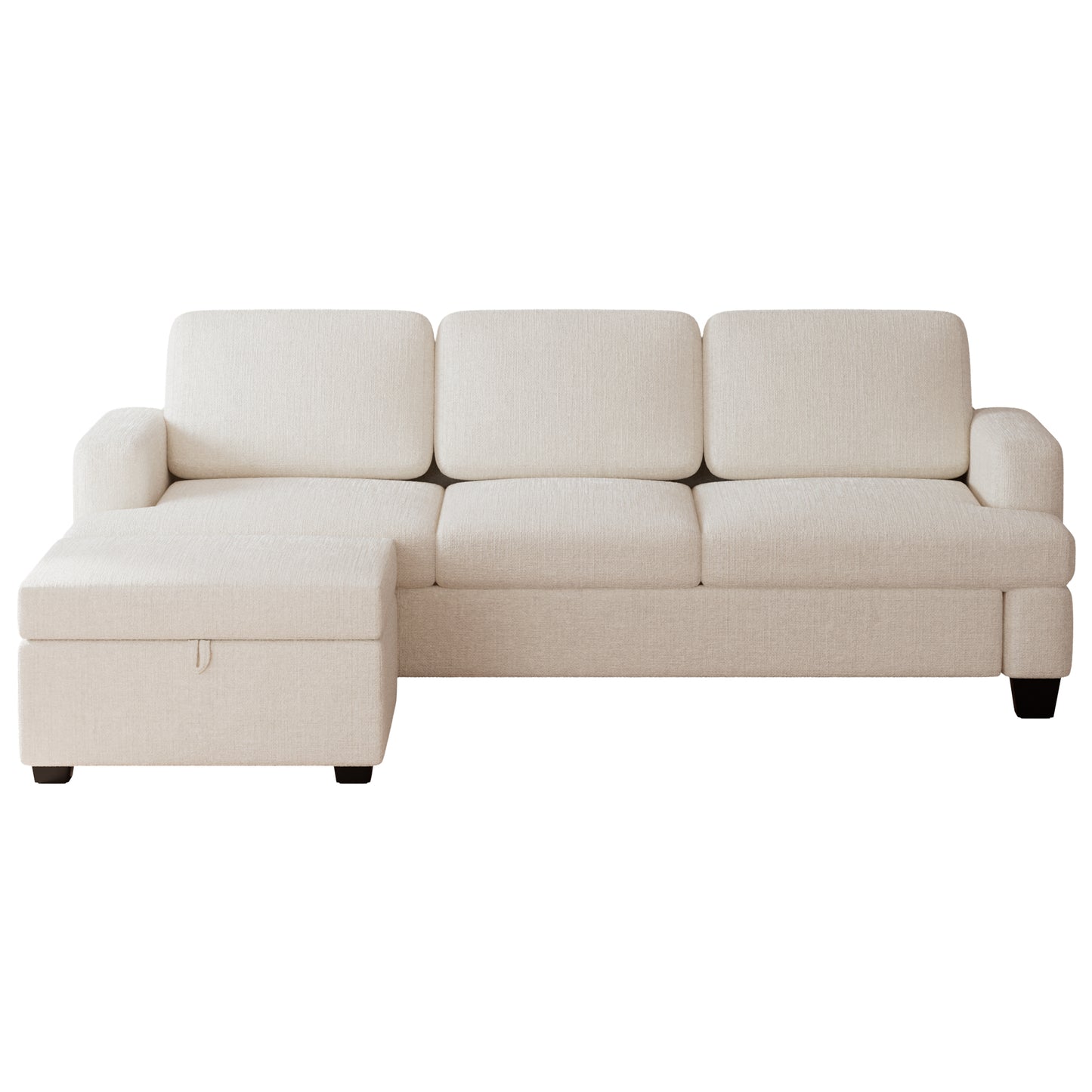 CoolHut Comfy Sofa Couch, Upholstered Deep 3 Seats Sofa for Living Room, Chenille Fabric Sofa Couch with Reovable Cover