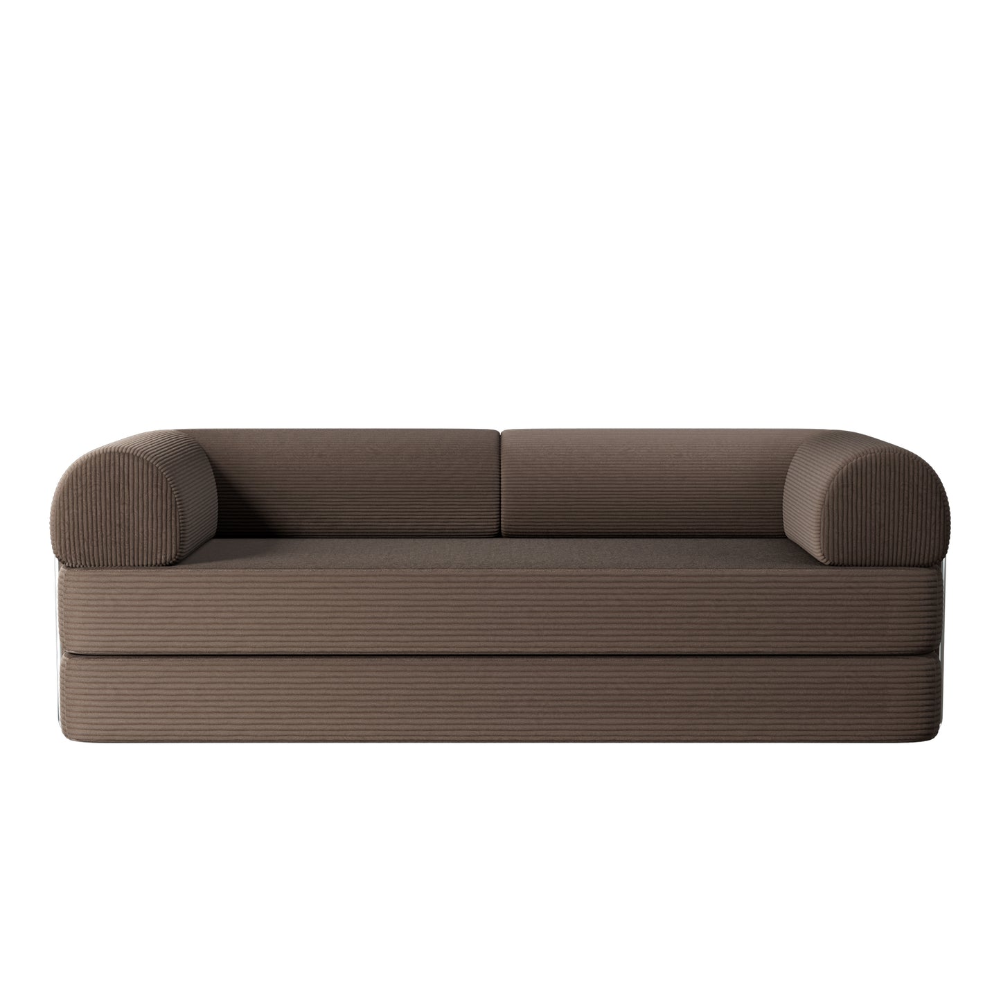 COOLHUT 78.7" W Combination Sofa, High Rebound Density Sponge Sofa Couch, Two Forms Floor Couch Three Seats Sofa Bed for Living Room, Bedroom, 2 Pack