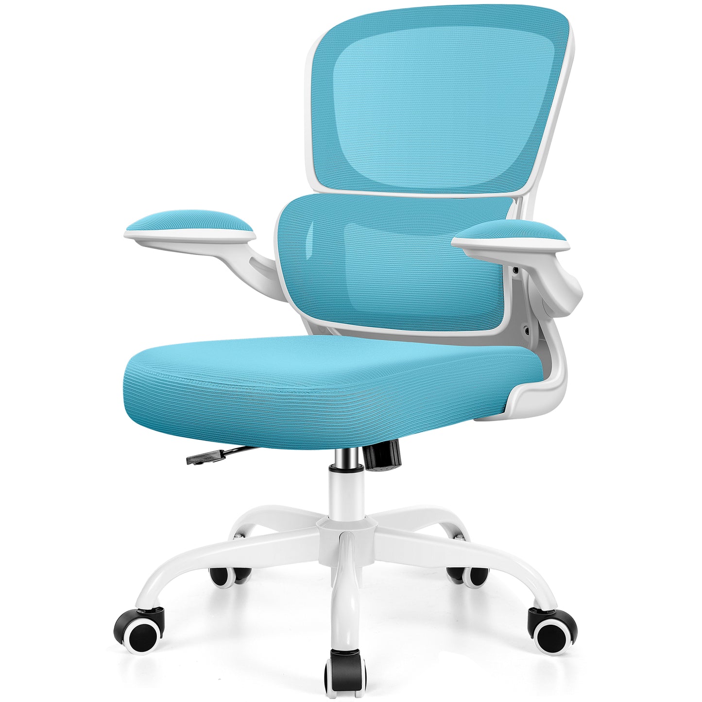 COOLHUT Office Chair, Ergonomic Desk Chair with Lumbar Support and Adjustable Armrests, Breathable Mesh Mid Back Computer Chair, Reclining Task Chair for Home Office