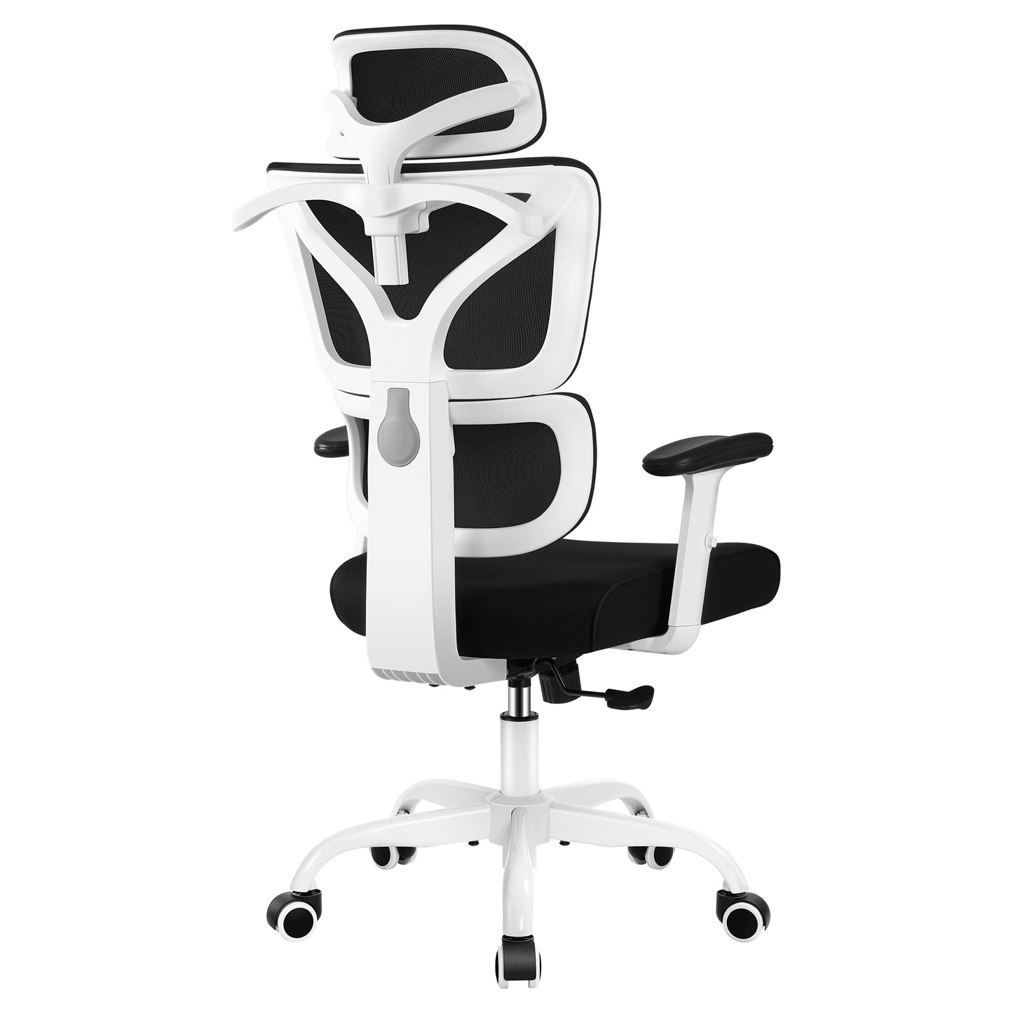 CoolHut Ergonomic Office Chair for Big and Tall People Adjustable Headrest with 3D Armrest Lumbar Support and PU Wheels Swivel Tilt Function