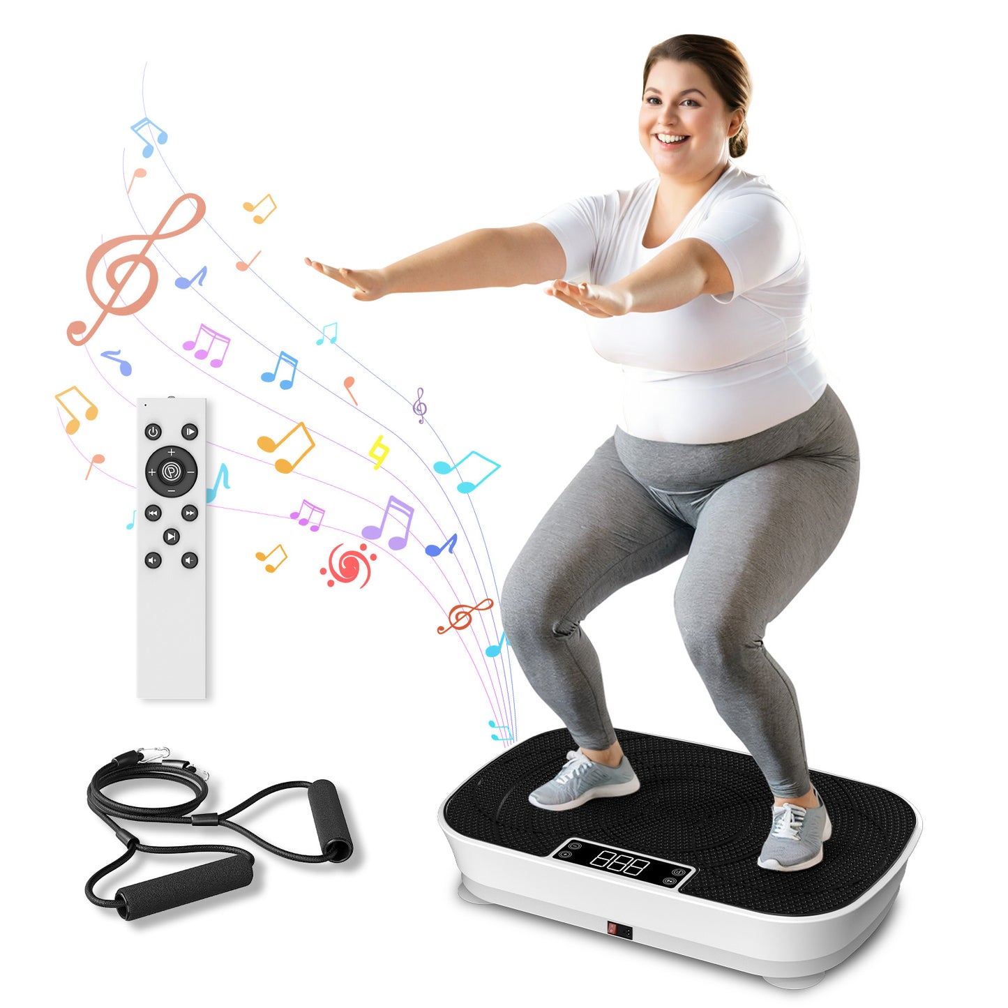 CoolHut Vibration Plate Exercise Machine, Body Workout Wave Vibration Plate for Weight Loss, Shaping