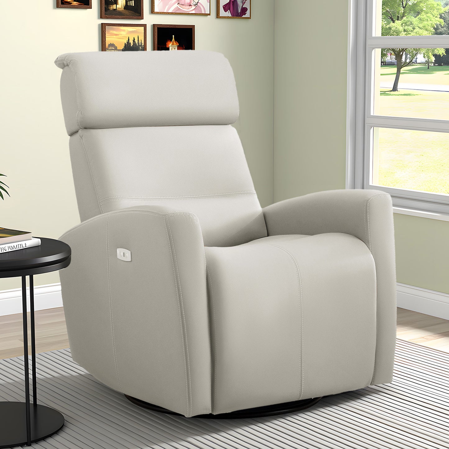 COOLHUT Power Recliner Swivel Glider Rocker Nursery Chair with USB for Living Room