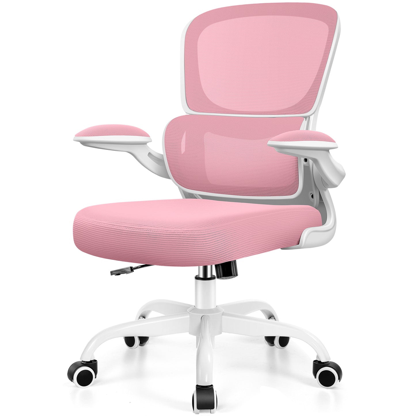 COOLHUT Office Chair, Ergonomic Desk Chair with Lumbar Support and Adjustable Armrests, Breathable Mesh Mid Back Computer Chair, Reclining Task Chair for Home Office