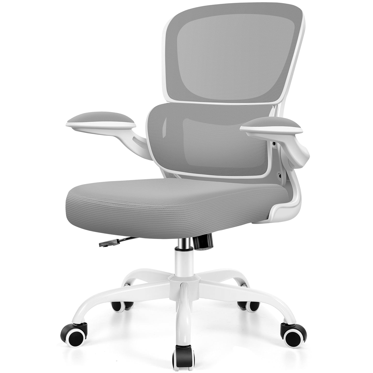 COOLHUT Office Chair, Ergonomic Desk Chair with Lumbar Support and Adjustable Armrests, Breathable Mesh Mid Back Computer Chair, Reclining Task Chair for Home Office