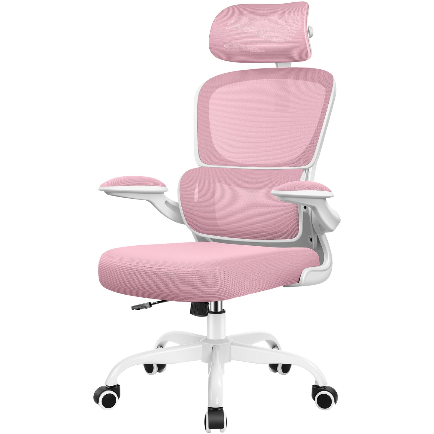 COOLHUT Office Chair, Ergonomic Desk Chair with Lumbar Support and Adjustable Armrests, Breathable Mesh Mid Back Computer Chair, Reclining Task Chair for Home Office