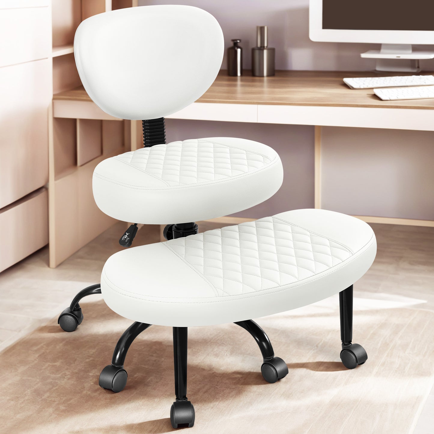 COOLHUT Cross Legged Office Chair, Meditation Chair with Lumbar Support, ADHD Desk Chair for Adults
