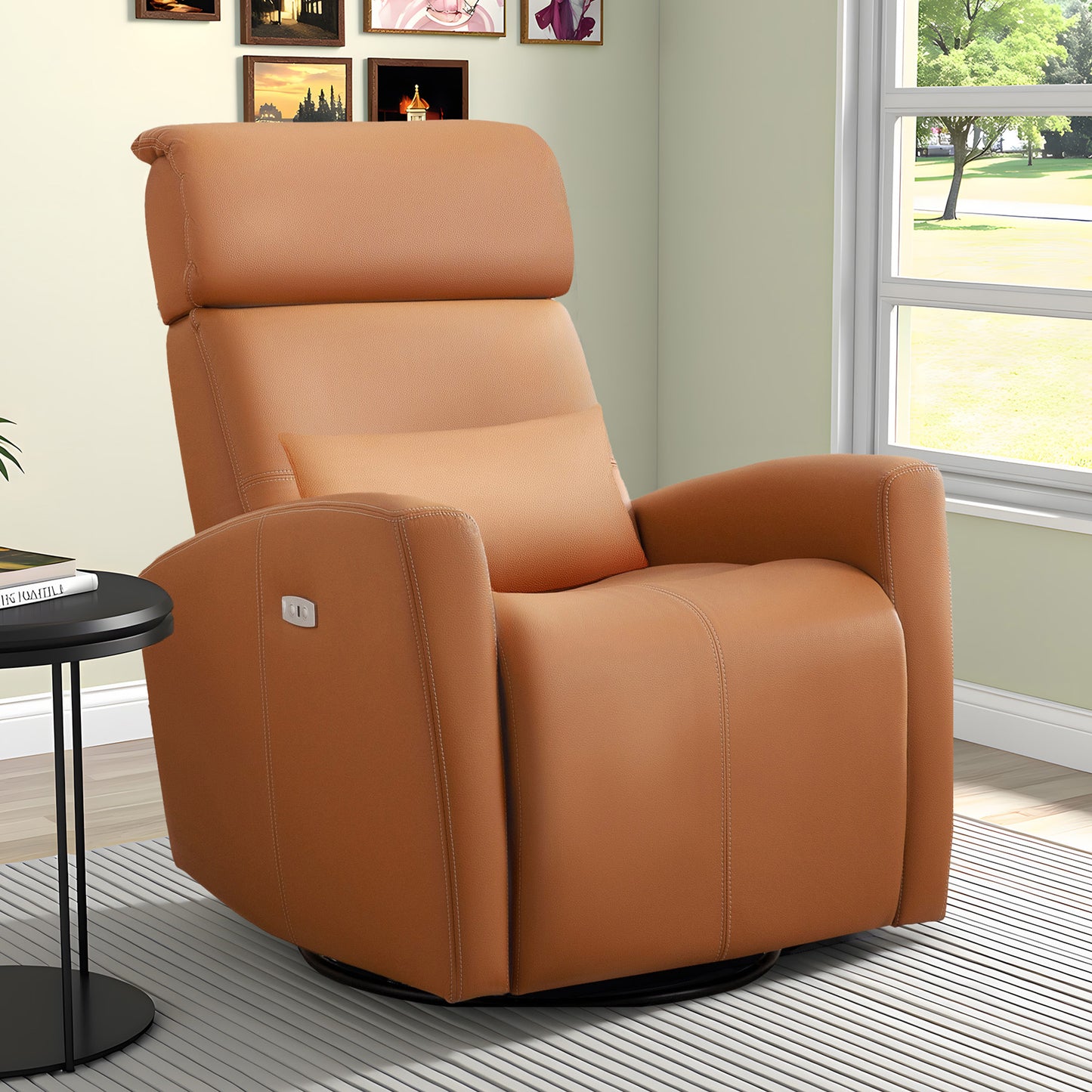COOLHUT Power Recliner Swivel Glider Rocker Nursery Chair with USB for Living Room