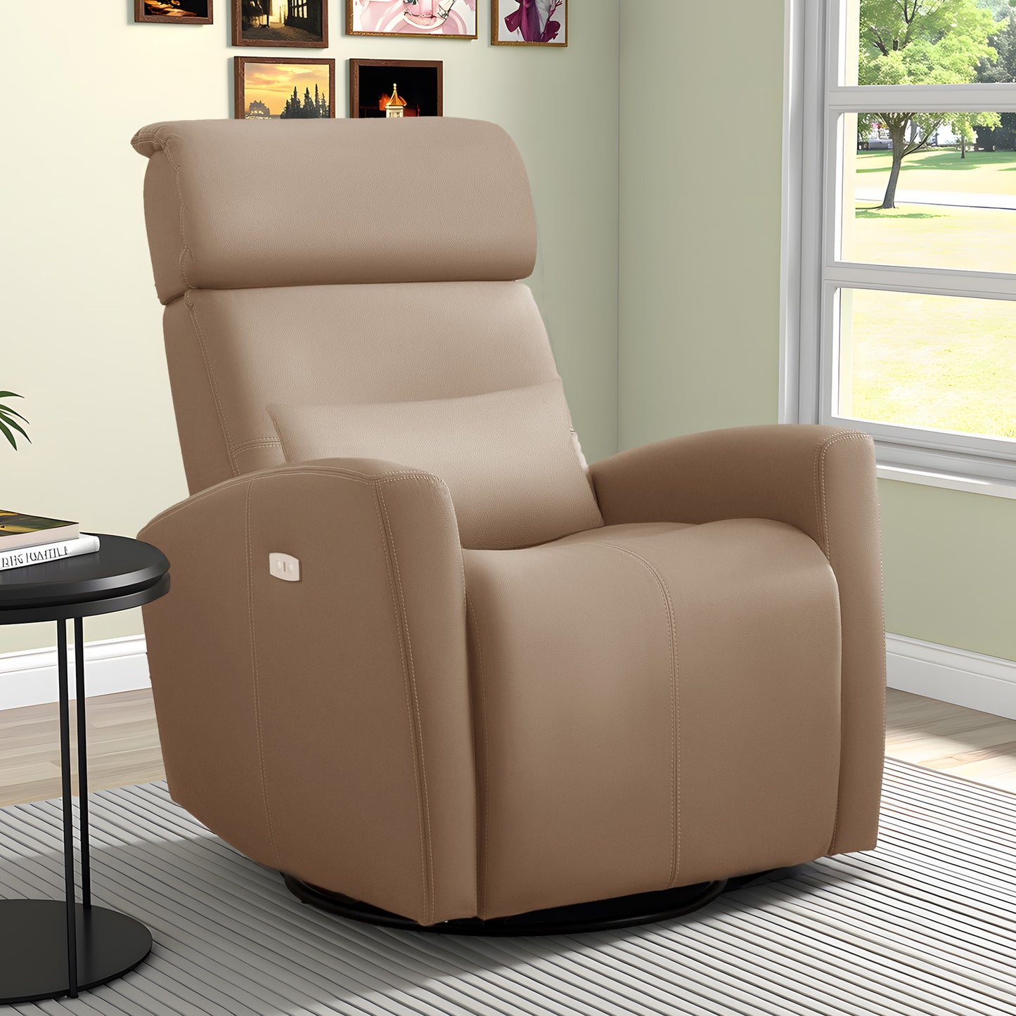COOLHUT Power Recliner Swivel Glider Rocker Nursery Chair with USB for Living Room