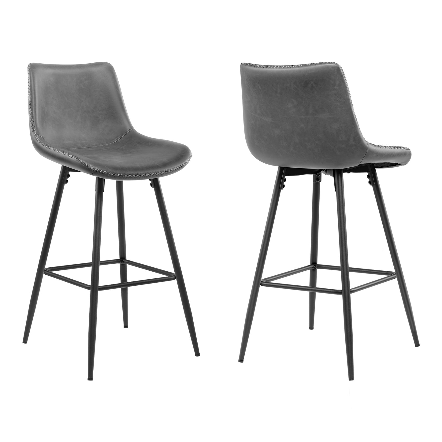 KERDOM Dining Chairs , Modern Kitchen & Dining Room Chairs, Upholstered Faux Leather Dining Chair, Armless Dinner Side Chairs with Sturdy Metal Legs