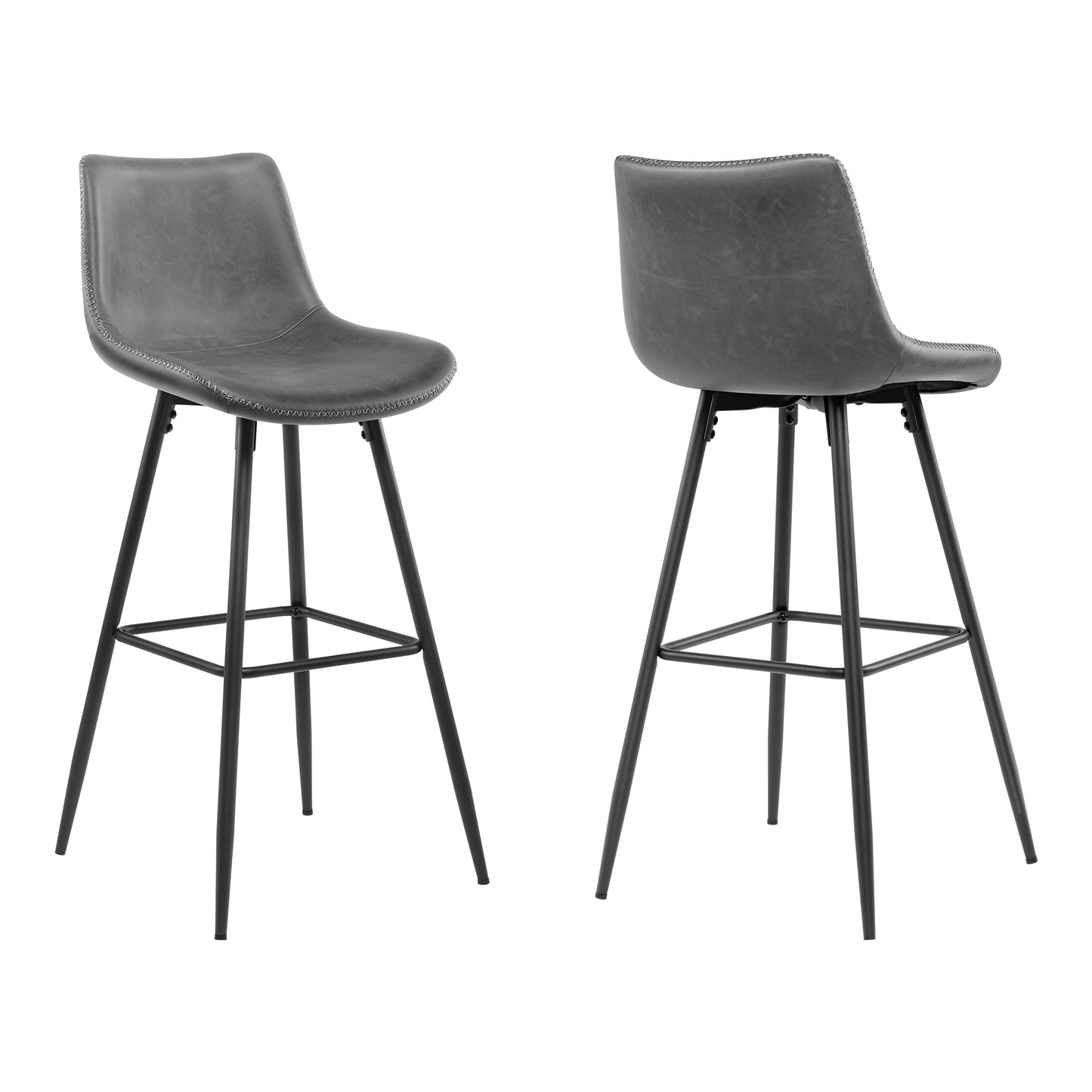 KERDOM Dining Chairs , Modern Kitchen & Dining Room Chairs, Upholstered Faux Leather Dining Chair, Armless Dinner Side Chairs with Sturdy Metal Legs
