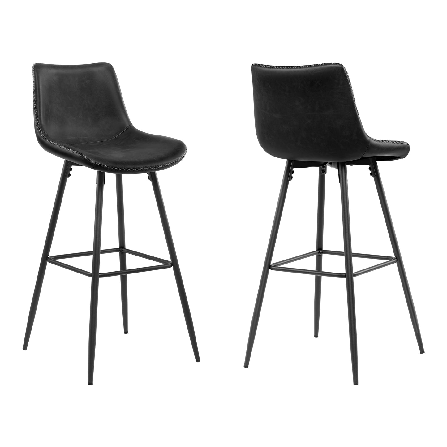 KERDOM Dining Chairs , Modern Kitchen & Dining Room Chairs, Upholstered Faux Leather Dining Chair, Armless Dinner Side Chairs with Sturdy Metal Legs
