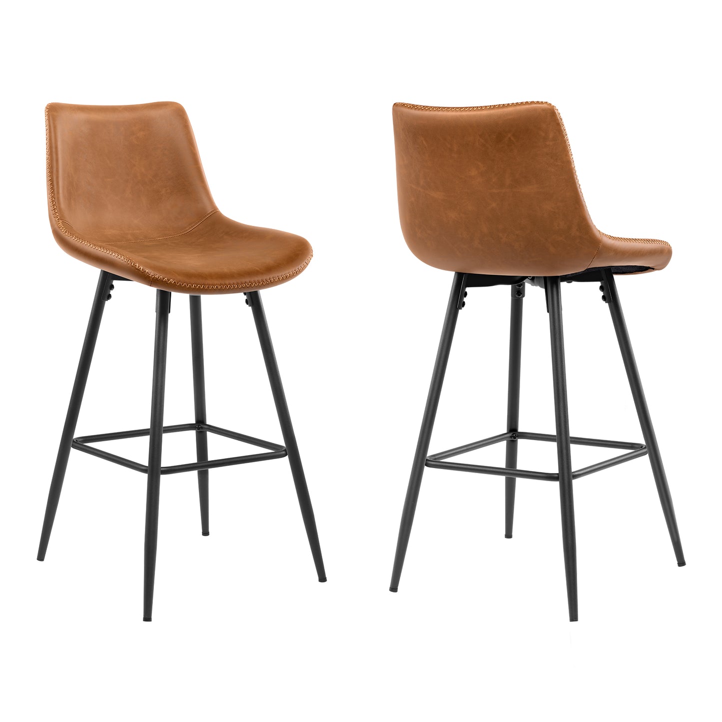 KERDOM Dining Chairs , Modern Kitchen & Dining Room Chairs, Upholstered Faux Leather Dining Chair, Armless Dinner Side Chairs with Sturdy Metal Legs