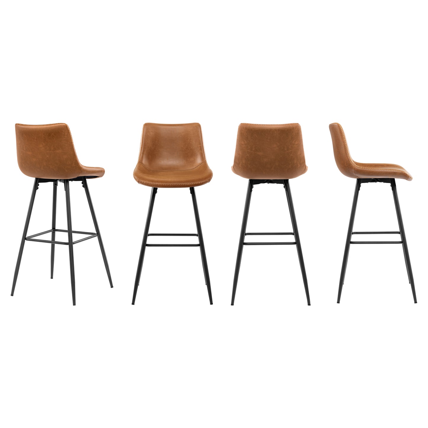 KERDOM Dining Chairs , Modern Kitchen & Dining Room Chairs, Upholstered Faux Leather Dining Chair, Armless Dinner Side Chairs with Sturdy Metal Legs