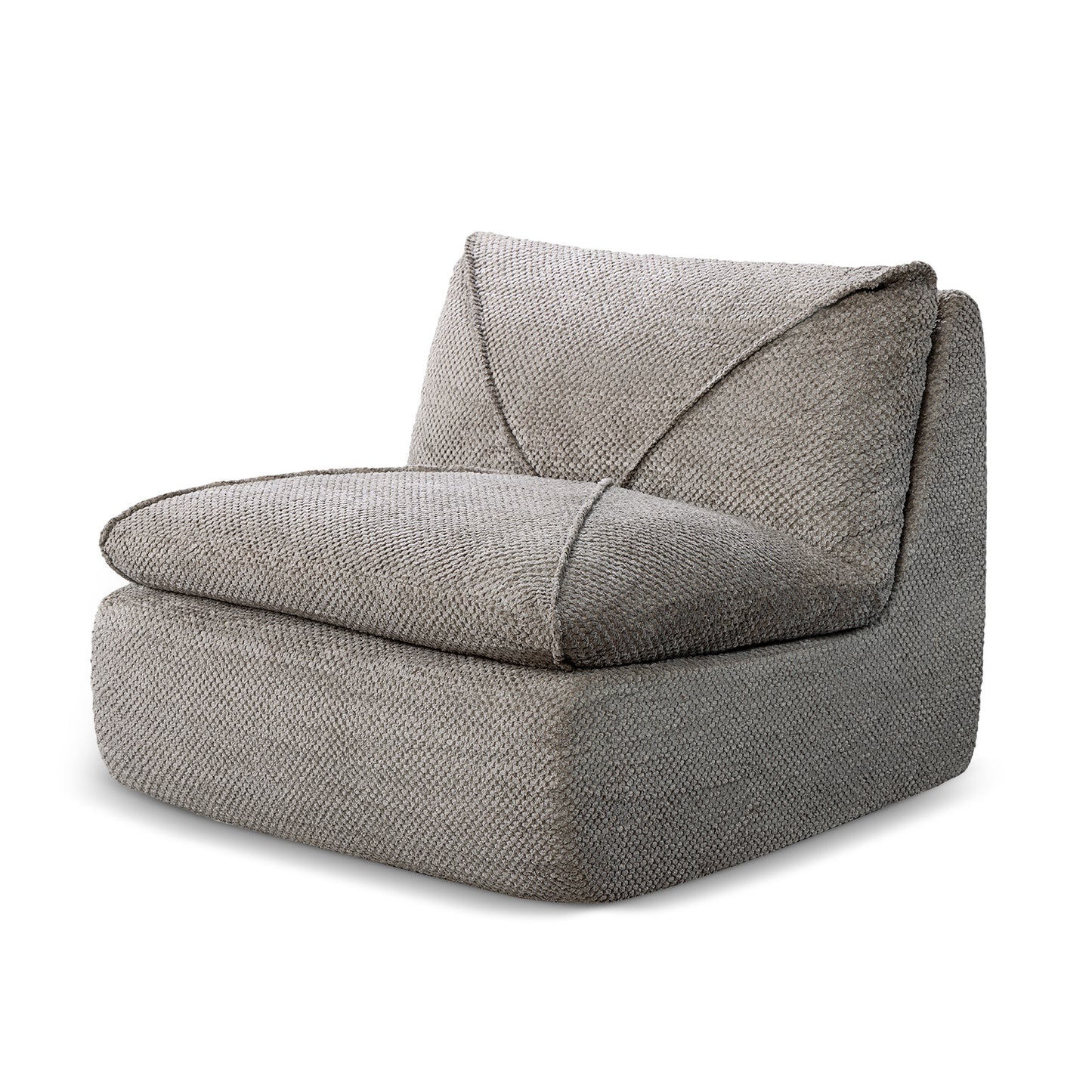 COOLHUT 35.4"W Accent Chair, Upholstered Beanbag Sofa Chair, Modern Single Chair Accent Chair for Living Room Bedroom
