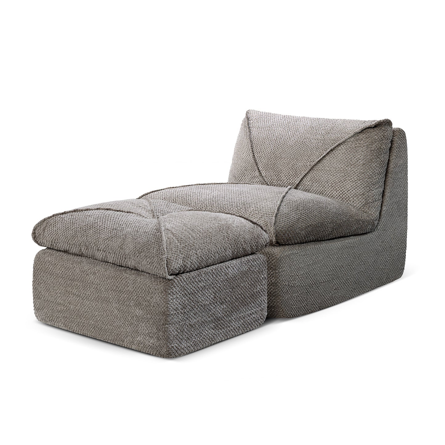 COOLHUT 35.4"W Accent Chair, Upholstered Beanbag Sofa Chair, Modern Single Chair Accent Chair for Living Room Bedroom