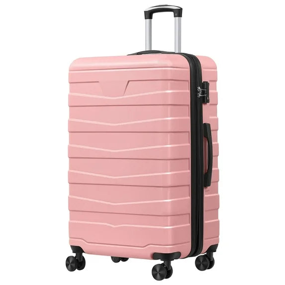 AMZFUN Carry On Luggage, Lightweight ABS+PC Hard Case Suitcase With 360° Rotating Silent Wheel