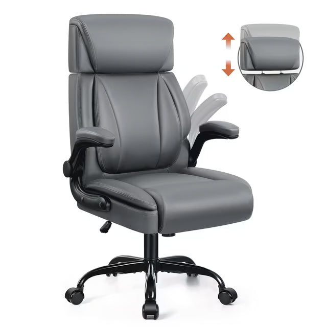 CoolHut Big and Tall Office Chair 400LBS, Adjustable Headrest Ergonomic Computer Desk Chair