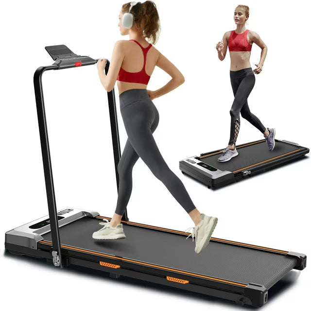 CoolHut Under Desk Treadmill, Walking Pad 3 in 1 Folding Treadmill
