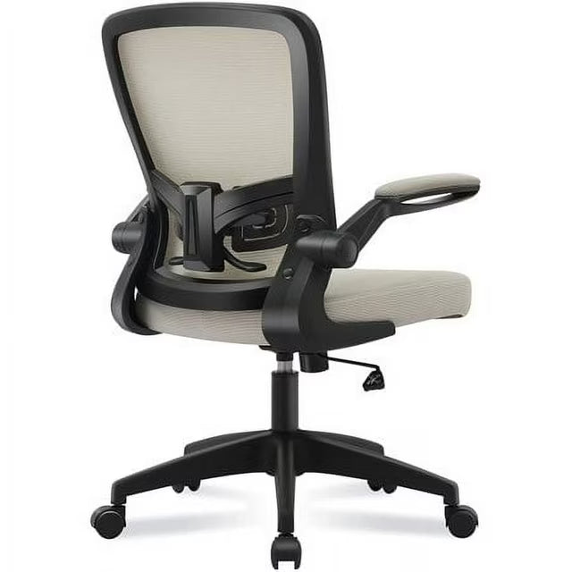 COOLHUT Office Chair, Ergonomic Desk Chair with Adjustable Lumbar Support and Flip up Arms