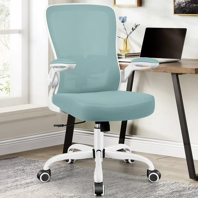 COOLHUT Office Chair, Ergonomic Desk Chair with Adjustable Lumbar Support and Flip up Arms