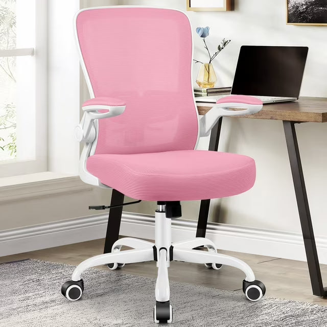 COOLHUT Office Chair, Ergonomic Desk Chair with Adjustable Lumbar Support and Flip up Arms