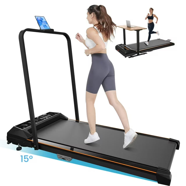 CoolHut Walking Pad, Under Desk Treadmill, 4-in-1 Home/Office Treadmill, Compact and Portable Foldable Treadmill, No Installation