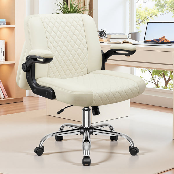 Makeup chair with crossed legs