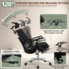 COOLHUT Premium Ergonomic Desk Chair with Footrest 2502