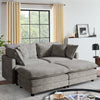 CoolHut Modular Sectional Sofa Couch, Comfy 3 Seats Sofa Sectional Couch for Living Room