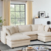 CoolHut Modular Sectional Sofa Couch, Comfy 3 Seats Sofa Sectional Couch for Living Room