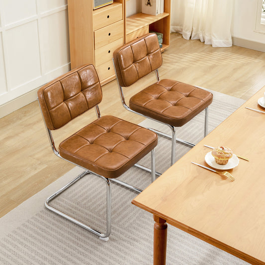 COOLHUT Dining Chair Dining Room Chairs with Metal Legs Mid-Century Modern Kitchen Side Chairs for Living Room