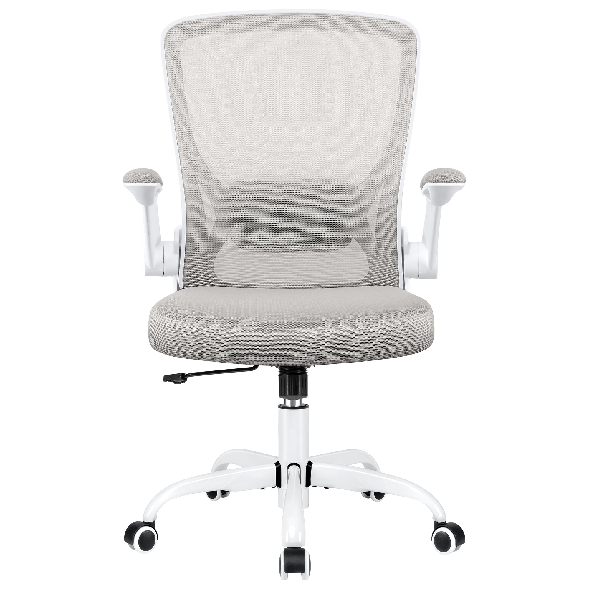 COOLHUT Office Chair, Ergonomic Office Chair with 8-year time warranty, Comfort Home Office Task Chair, Lumbar Support Computer Chair with Flip-up Arms and Adjustable Height, 350LBS