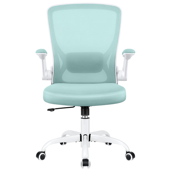 COOLHUT Office Chair, Ergonomic Office Chair with 8-year time warranty, Comfort Home Office Task Chair, Lumbar Support Computer Chair with Flip-up Arms and Adjustable Height, 350LBS
