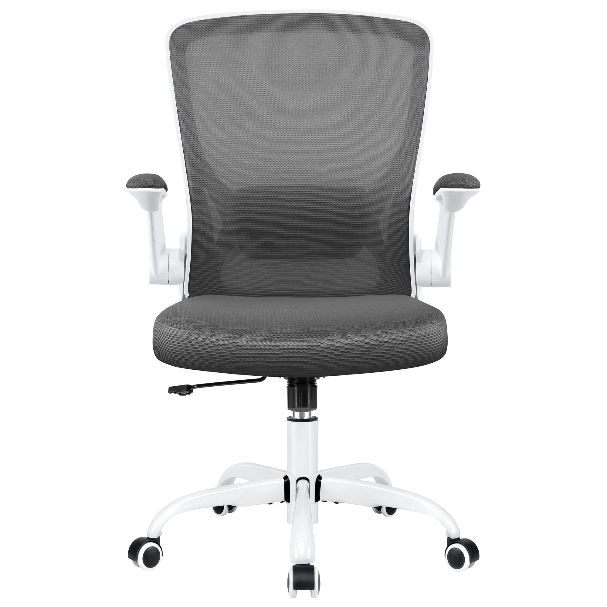 COOLHUT Office Chair, Ergonomic Office Chair with 8-year time warranty, Comfort Home Office Task Chair, Lumbar Support Computer Chair with Flip-up Arms and Adjustable Height, 350LBS