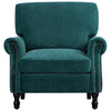 COOLHUT Modern Accent Chair Armchair, Linen Fabric Upholstered Comfy Single Sofa with Solid Wood Frame for Living Room