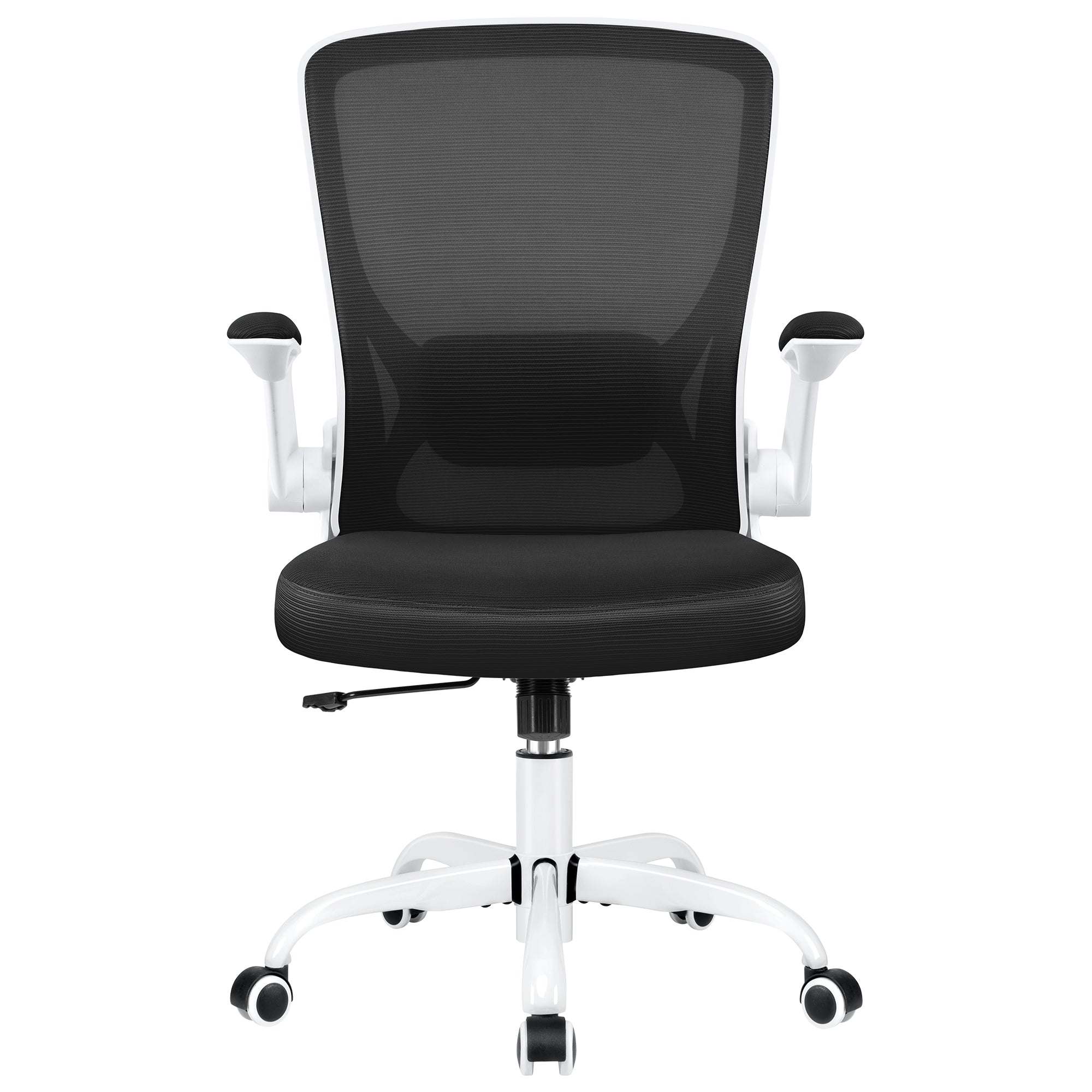 COOLHUT Office Chair, Ergonomic Office Chair with 8-year time warranty, Comfort Home Office Task Chair, Lumbar Support Computer Chair with Flip-up Arms and Adjustable Height, 350LBS