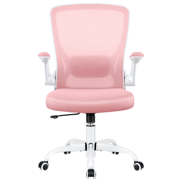 COOLHUT Office Chair, Ergonomic Office Chair with 8-year time warranty, Comfort Home Office Task Chair, Lumbar Support Computer Chair with Flip-up Arms and Adjustable Height, 350LBS