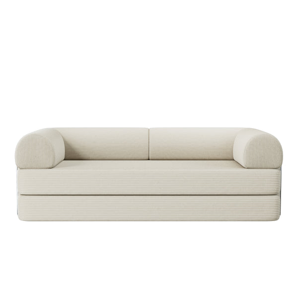COOLHUT 78.7" W Combination Sofa, High Rebound Density Sponge Sofa Couch, Two Forms Floor Couch Three Seats Sofa Bed for Living Room, Bedroom, 2 Pack