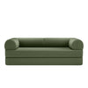 COOLHUT Combination Sofa, High Rebound Density Sponge Sofa Couch, Two Forms Floor Couch Three Seats Sofa Bed for Living Room, Bedroom