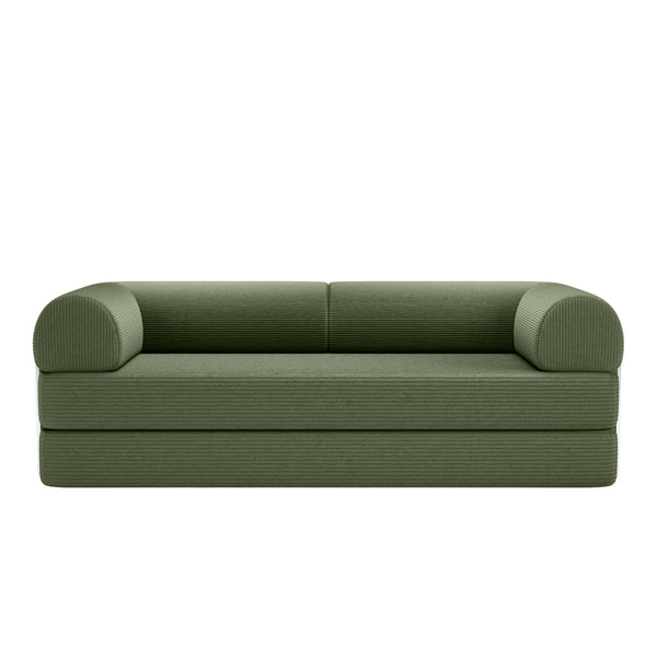 COOLHUT Combination Sofa, High Rebound Density Sponge Sofa Couch, Two Forms Floor Couch Three Seats Sofa Bed for Living Room, Bedroom