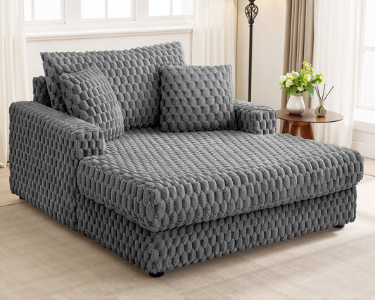 CoolHut 53W" Sofa Bed, Oversized Corduroy Single Sofa