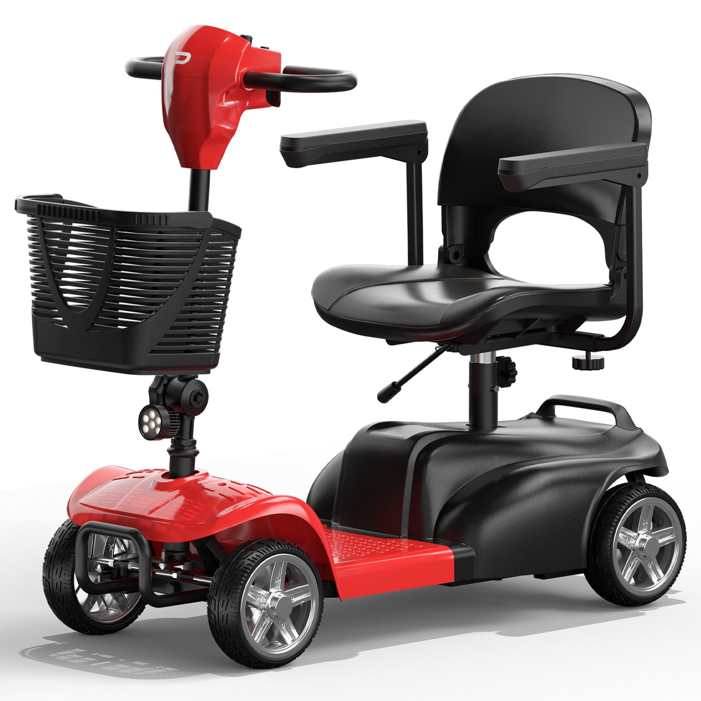COOLHUT Upgrade 4 Wheel Mobility Scooter for Adults, Foldable Powered Mobile for Travel