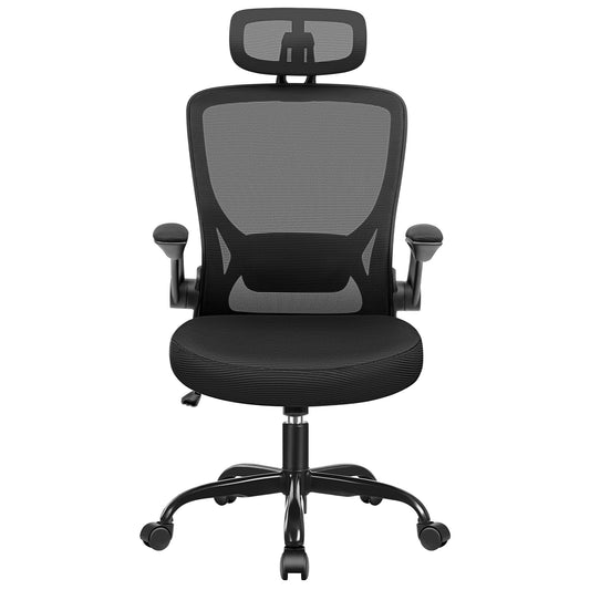 Office Chair Ergonomic Desk Chair, High Back Gaming Chair, Big and Tall Reclining Comfy Home Office Chair Lumbar Support Breathable Mesh Computer Chair Adjustable Armrests